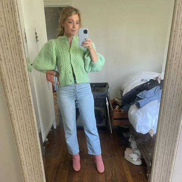 Pink Suede Booties - Picture 1 of 4